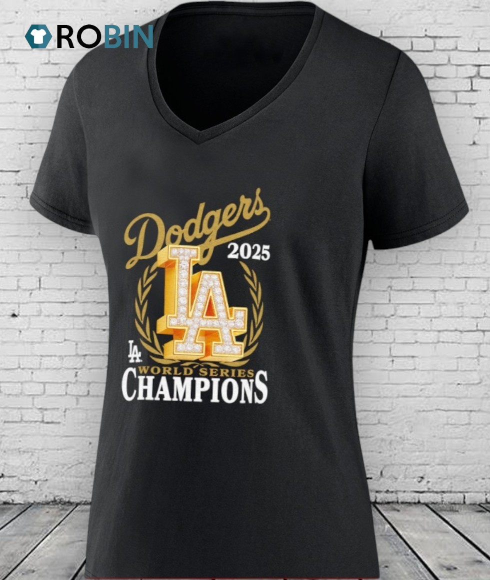 Los Angeles Dodgers 2025 World Series Champions Medallion Logo Shirt Los Angeles Dodgers 2025 World Series Champions Medallion Logo Shirt