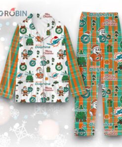 Miami Dolphins Merry Christmas Gifts Pajamas Set