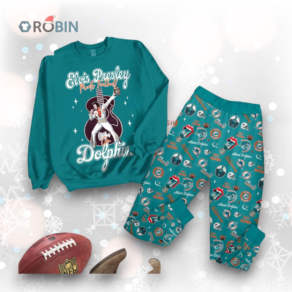 Miami Dolphins x Elvis Presley Pajamas Set Miami Dolphins x Elvis Presley Pajamas Set