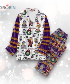 Minnesota Vikings Merry Christmas Gifts Pajamas Set