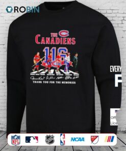 Montreal Canadiens 116th Anniversary 1909 2025 Thank You For The Memories Signatures Shirt