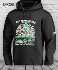 New York Jets 65th Anniversary 1960 2025 Thank You For The Memories Signatures Shirt