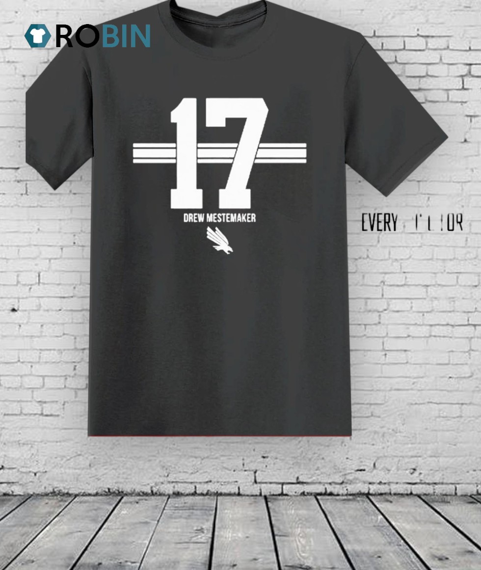 North Texas Mean Green Drew Mestemaker 17 Stripe Shirt North Texas Mean Green Drew Mestemaker 17 Stripe Shirt