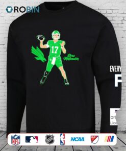 North Texas Mean Green Drew Mestemaker #17 Superstar Pose Shirt