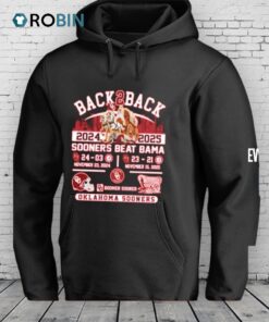 Oklahoma Sooners Beat Crimson Tide Back 2 Back 2024  2025 Shirt