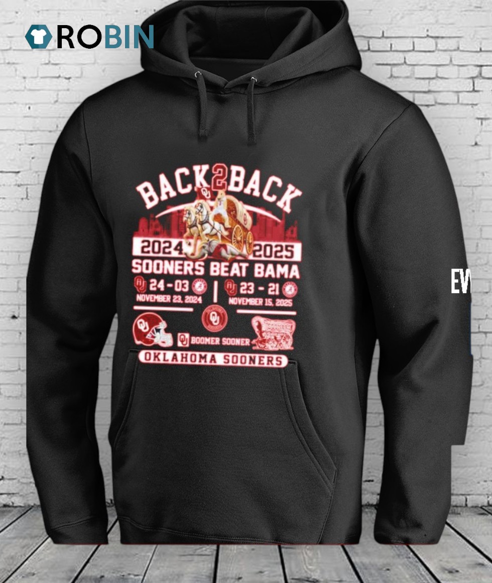 Oklahoma Sooners Beat Crimson Tide Back 2 Back 2024 2025 Shirt Oklahoma Sooners Beat Crimson Tide Back 2 Back 2024 2025 Shirt