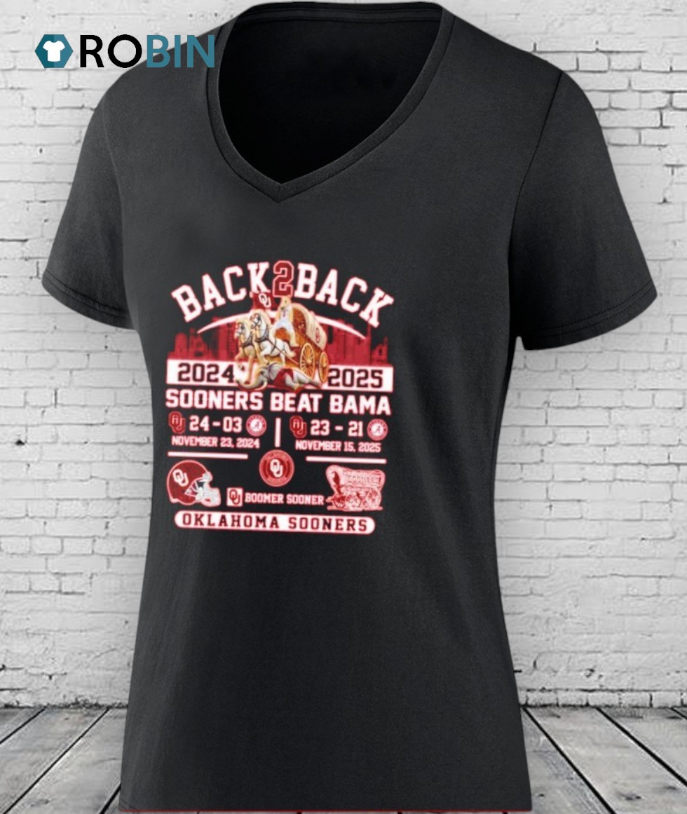 Oklahoma Sooners Beat Crimson Tide Back 2 Back 2024 2025 Shirt Oklahoma Sooners Beat Crimson Tide Back 2 Back 2024 2025 Shirt