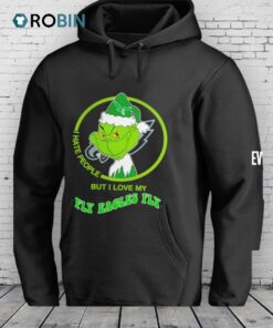 Philadelphia Eagles Grinch I Hates People But I Loves My Fly Eagles Fly Football Xmas 2025 Shirt