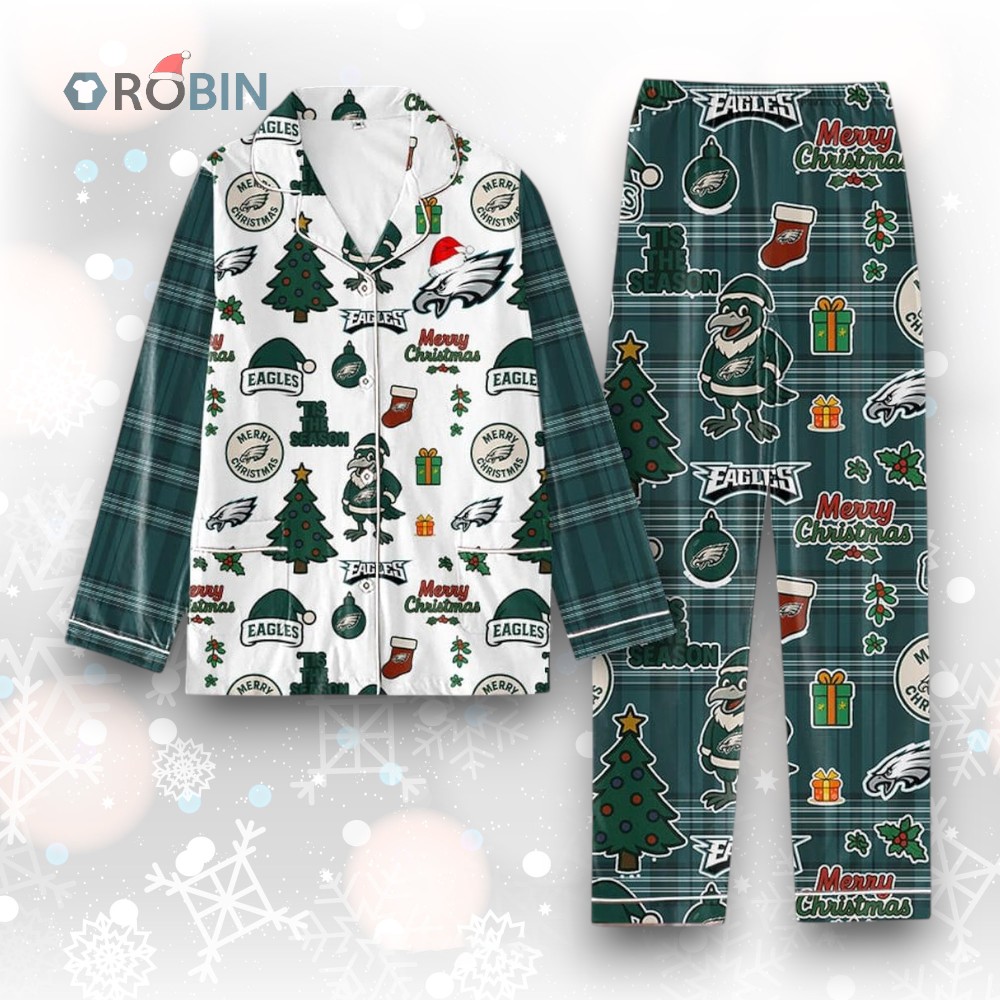 Philadelphia Eagles Merry Christmas Gifts Pajamas Set Philadelphia Eagles Merry Christmas Gifts Pajamas Set