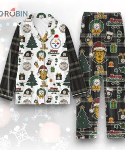 Pittsburgh Steelers Merry Christmas Gifts Pajamas Set