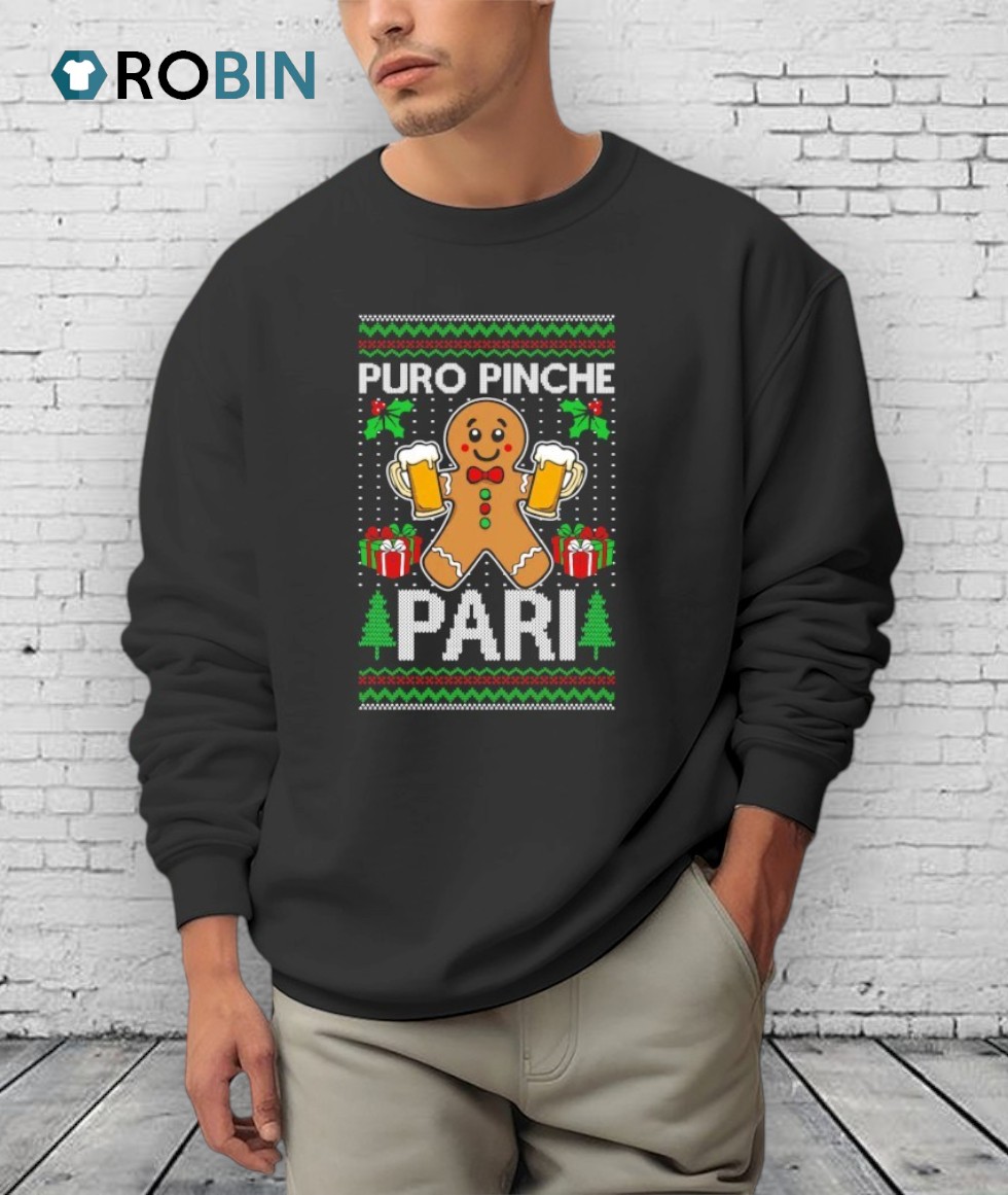 Puro Pinche Pari Ugly Christmas Shirt Puro Pinche Pari Ugly Christmas Shirt