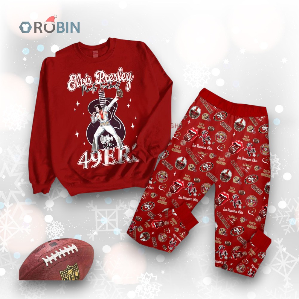 San Francisco 49ers x Elvis Presley Pajamas Set San Francisco 49ers x Elvis Presley Pajamas Set
