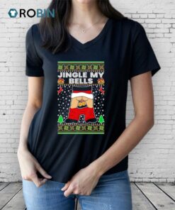 Santa Jingle My Bells Ugly Christmas Shirt