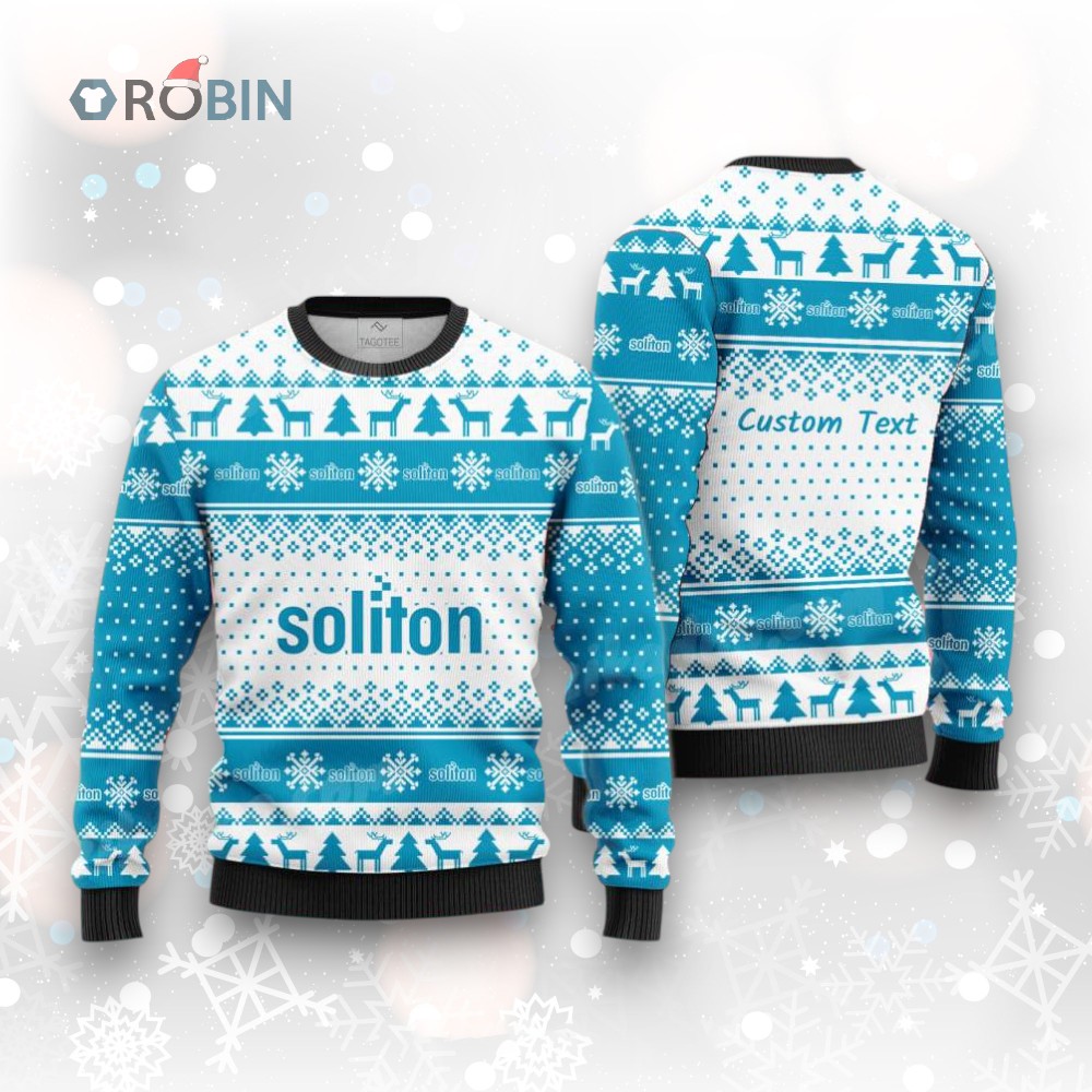 Soliton, Inc. Holiday Ugly Christmas Sweatshirt, Sweater Soliton, Inc. Holiday Ugly Christmas Sweatshirt, Sweater