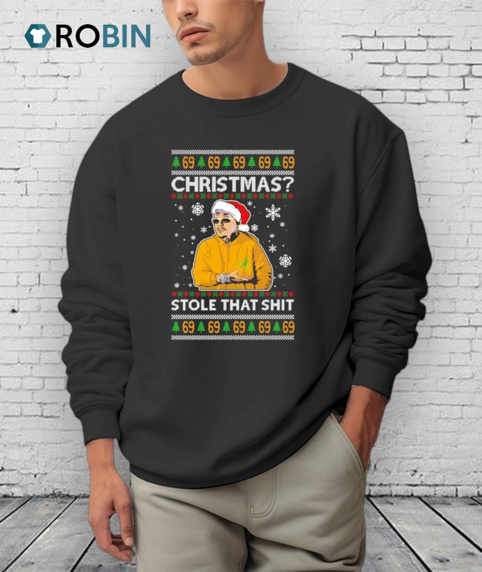 Stole That 69 Meme Ugly Christmas Shirt Stole That 69 Meme Ugly Christmas Shirt