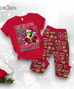 Tampa Bay Buccaneers They Hate Us Because They Ain’t Us Grinch Pajamas Set
