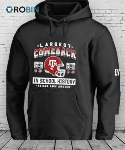Texas A&m Aggies Largest Comeback In School History 2025 Shirt