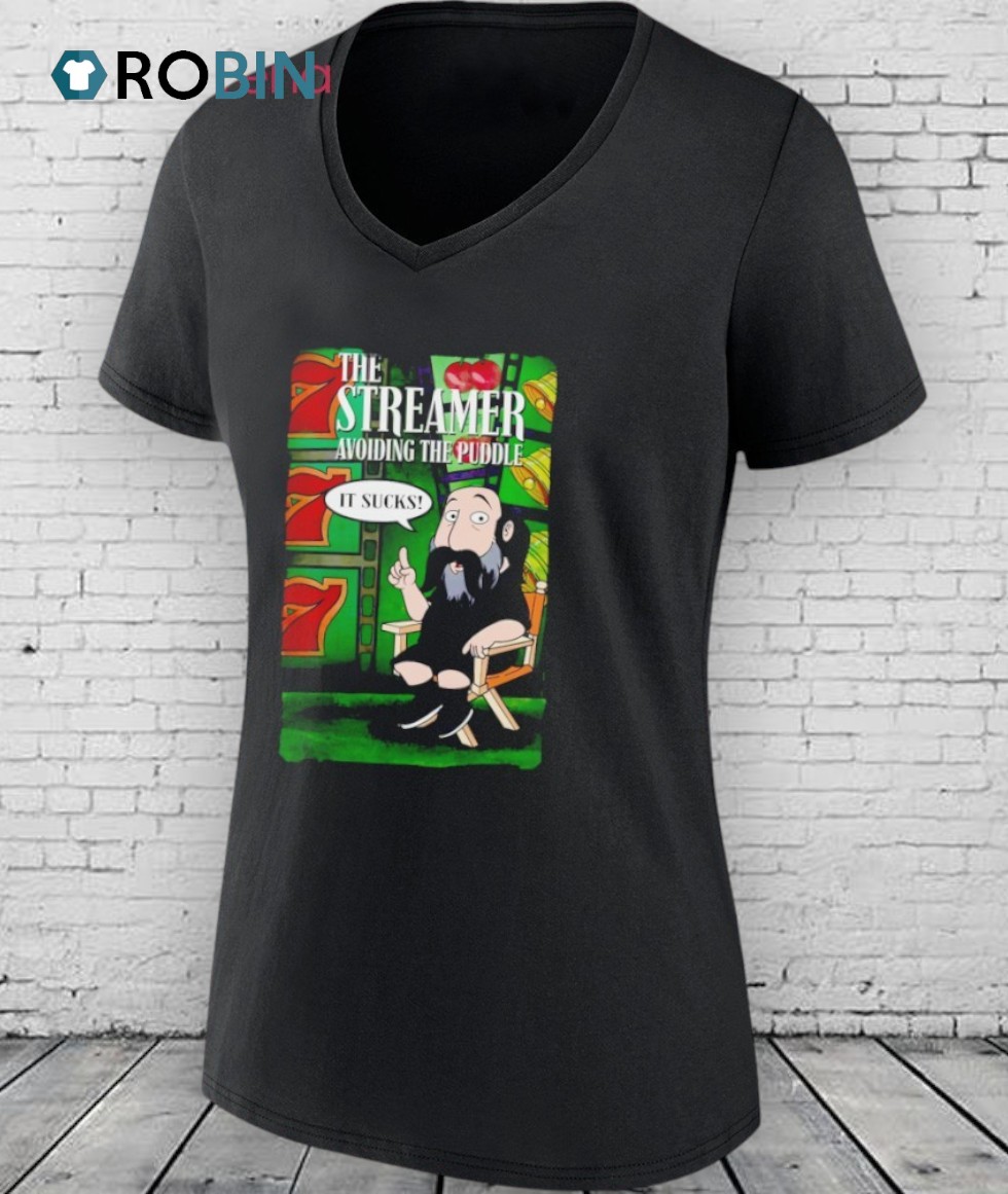 The Streamer Avoiding The Puddle It Sucks Shirt The Streamer Avoiding The Puddle It Sucks Shirt