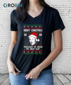 Thought I’d Wear My Best Suit Ed Gein Ugly Christmas Shirt