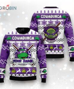 TMNT Cowabunga Donatello Does Machines Christmas Sweater