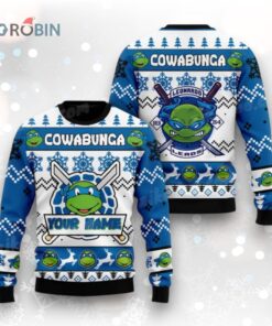 TMNT Cowabunga Leonardo Leads Christmas Sweater