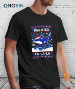Tralalero Fa La La Brainrot Ugly Christmas Shirt