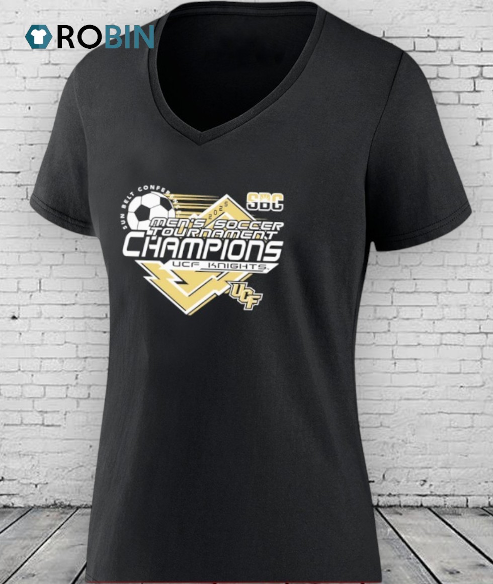 Ucf Knights 2025 Sun Belt Conference Men’s Soccer Tournament Champions Shirt Ucf Knights 2025 Sun Belt Conference Men’s Soccer Tournament Champions Shirt