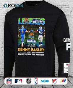 Ucla Bruins And Seattle Seahawks Legends Kenny Easley 1959 2025 Thank You For The Memories Shirt