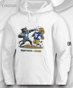 Carolina Panthers Vs. Los Angeles Rams Rivalries Football Mascot Shirt
