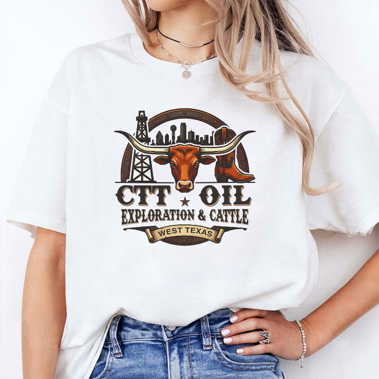 CTT Oil Exploration & Cattle West Texas Landman Unisex Shirt CTT Oil Exploration & Cattle West Texas Landman Unisex Shirt