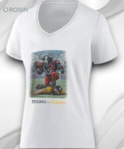 Houston Texans Vs. Pittsburgh Steelers Rivalries Football Mascot Shirt