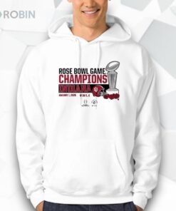 Indiana Football CFP Rose Bowl Champions Trophy Shirt