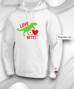 Love Bites Valentine Dinosaur Shirt