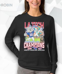 Louisiana Tech Bulldogs Independence Bowl 2025 Champions mascot T Shirt