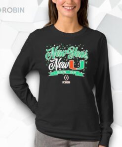 Miami Football CFP New Year, New U Shirt