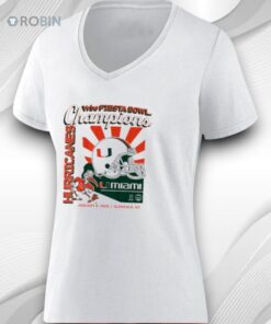 Miami Hurricanes 2026 Cfp Fiesta Bowl Champions Retro Shirt