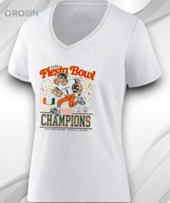Miami Hurricanes 2026 Vrbo Fiesta Bowl Champions Mascot Shirt