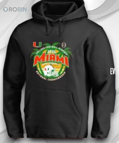 Miami Hurricanes Cfp 2026 National Championship Sunset Shirt