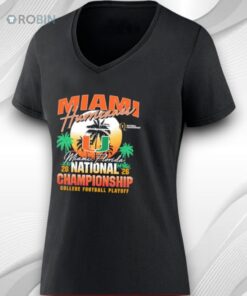 Miami Hurricanes Cfp 2026 National Championship Sunset Vintage Shirt