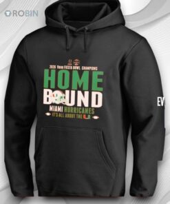 Miami Hurricanes Cfp 2026 Vrbo Fiesta Bowl Champions Home Bound Shirt