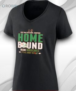 Miami Hurricanes Cfp 2026 Vrbo Fiesta Bowl Champions Home Bound Shirt