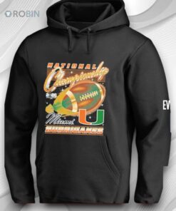 Miami Hurricanes Cfp 2026 Vrbo Fiesta Bowl Championship Shirt