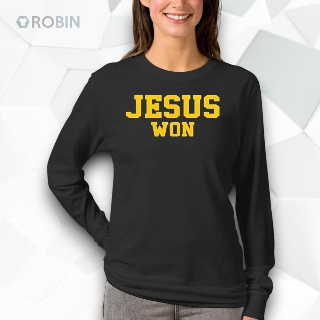Michigan Coach Jesus Won Shirt Michigan Coach Jesus Won Shirt
