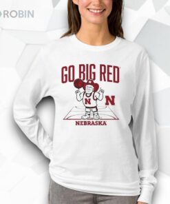 Nebraska Basketball Go Big Red Herbie Mascot Shirt
