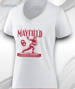 Oklahoma Sooners Baker Mayfield Heisman Trophy Shirt