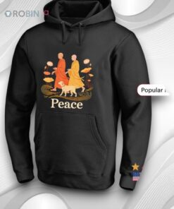 Peace Walking Buddhist Monks Shirt