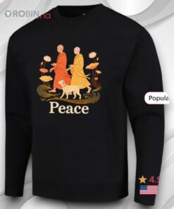 Peace Walking Buddhist Monks Shirt