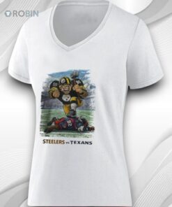 Pittsburgh Steelers Vs. Houston Texans Rivalries Football Mascot Shirt