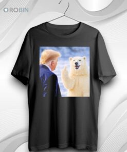 Polar Bear Middle Finger Trump Anti Ice Unisex Shirt (T Shirt, Hoodie, Tank Available)