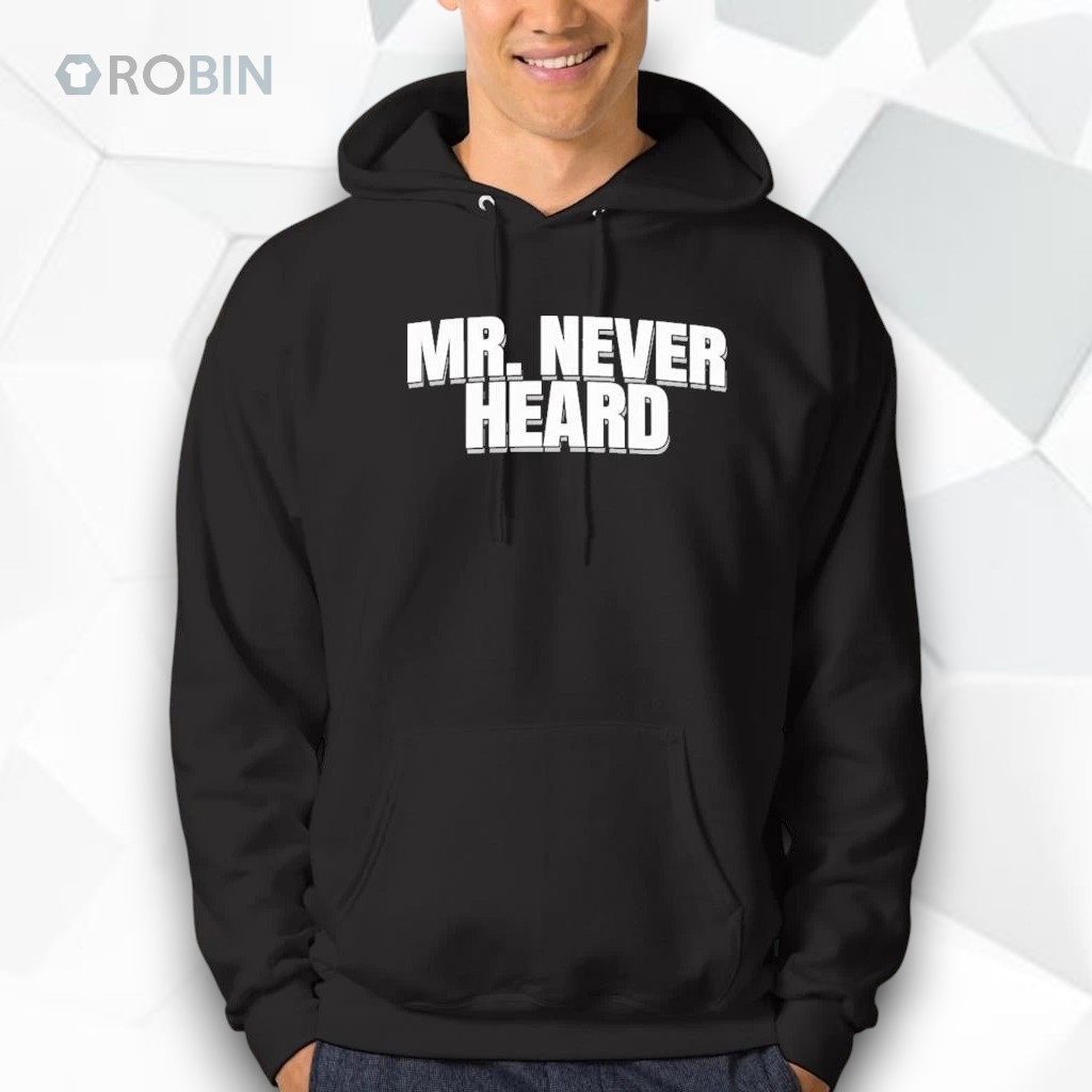 Raymond Aguilar wears Mr. Never Heard Shirt Raymond Aguilar wears Mr. Never Heard Shirt